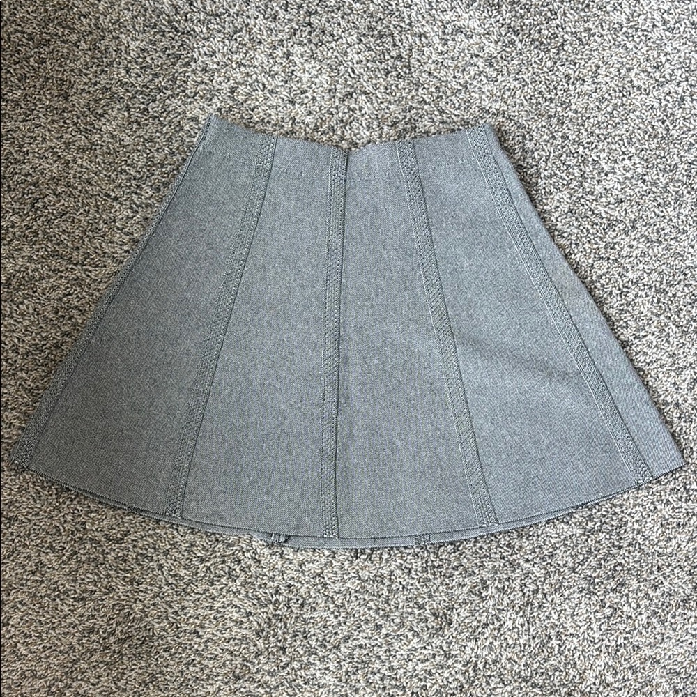 Chic Gray Mini Skirt for Women